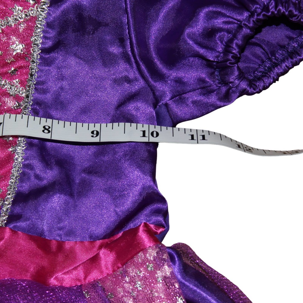 Tu Sainsbury's Purple Pink Sparkly Star Witch Costume Hat Girl's 3-4yrs - Picture 9 of 13